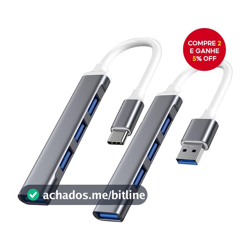 HUB USB USB3.0 OTG Type C Multi Splitter 4 Em 1 Adaptador Para Xiaomi Lenovo Macbook PC Laptop