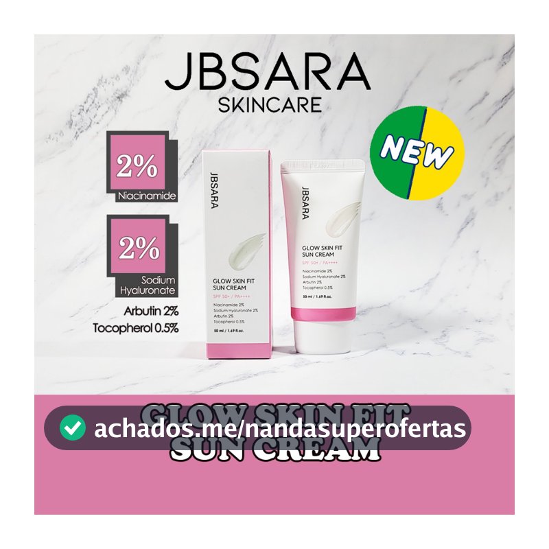 JBSARA GLOW SKIN FIT SUN CREAM 50ml SPF 50+ PA++++