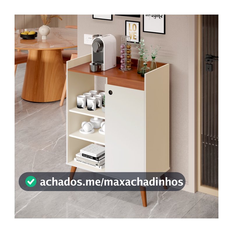 Buffet para casa barzinho aparador 1 porta com pés palito varias cores