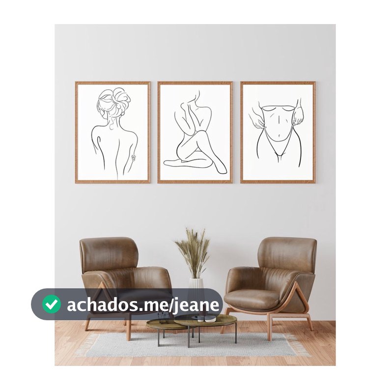 Quadro Decorativo Abstrato mulheres linhas , decoração casa Quadro Decorativo linhas