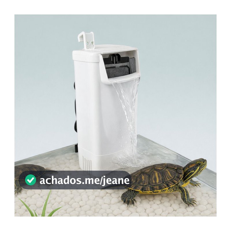 FILTRO INTERNO COM BOMBA AQUATANK P/ AQUÁRIO E TERRÁRIOS DE REPTEIS HN-011 TARTARUGA 300L/H