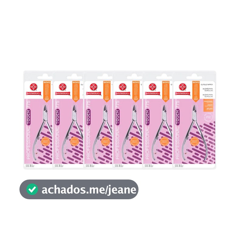 KIT 6 ALICATES CUTÍCULA 775 PROFESSIONAL TOUCH INOX