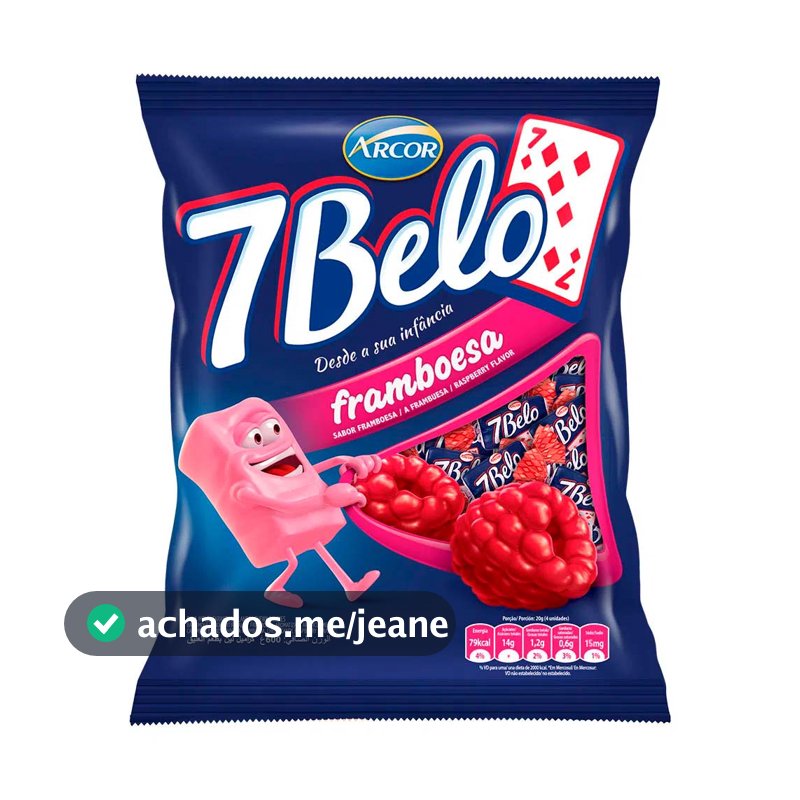 Bala 7 Belo Framboesa 500g - Arcor