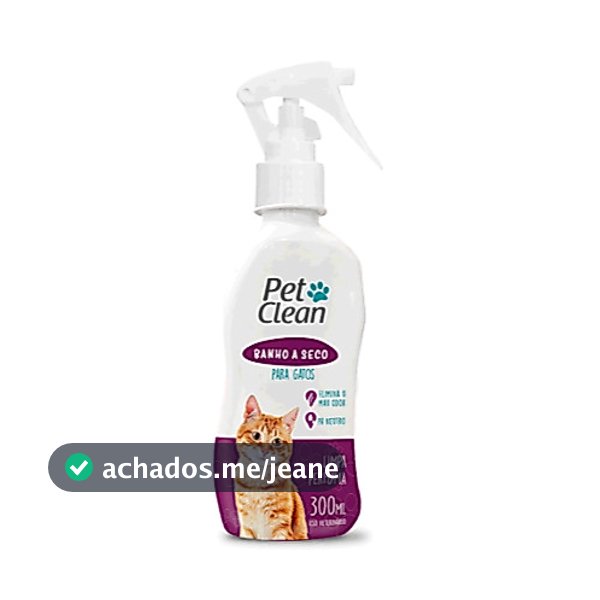 Shampoo Banho a Seco para Gatos Pet Clean