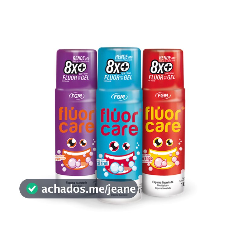 Flúor em Espuma Flúor Care Escolha o Sabor – FGM 100gr