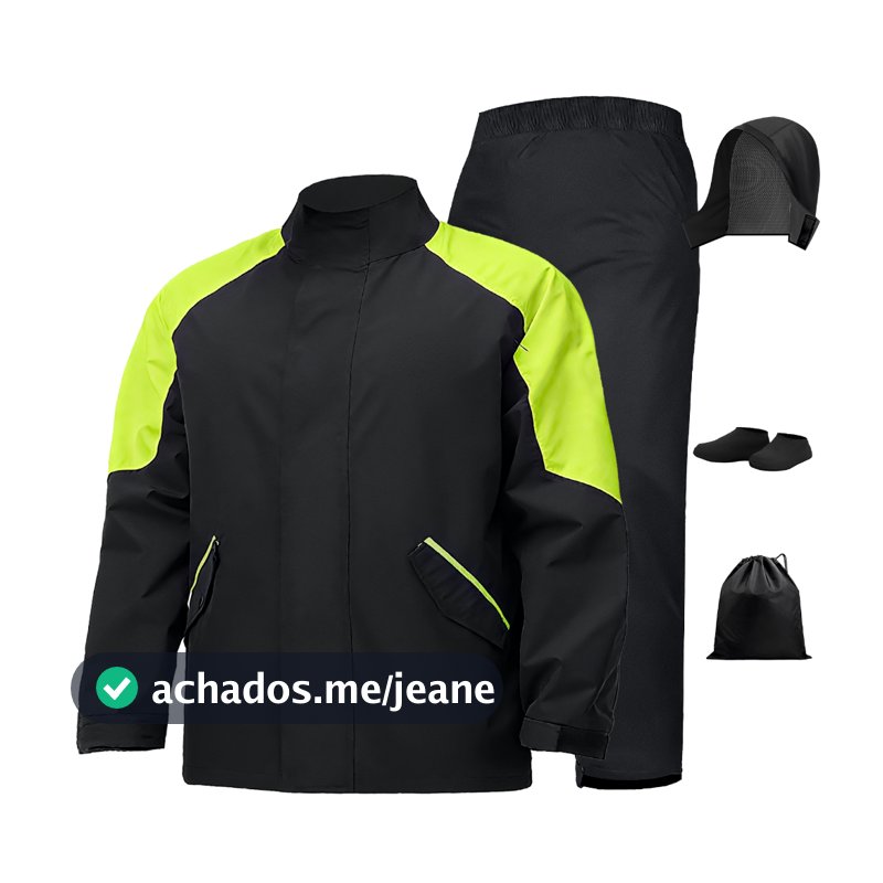Capa de chuva para ciclismo Capa Chuva Moto Emborrachada Impermeável Reforçada Com Capuz