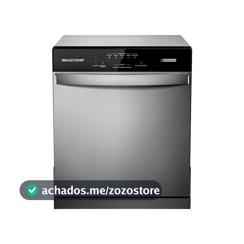 Lava Louças 8 Serviços Brastemp Cinza - BLF08BS