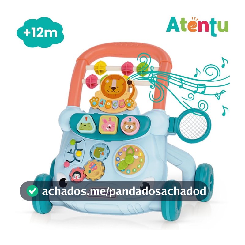 Andador de Bebê Educativo Musical Atividades Infantil Didático