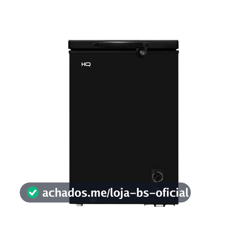 Freezer e Conservador Horizontal HQ 105 Litros Preto HQ-105CFHL