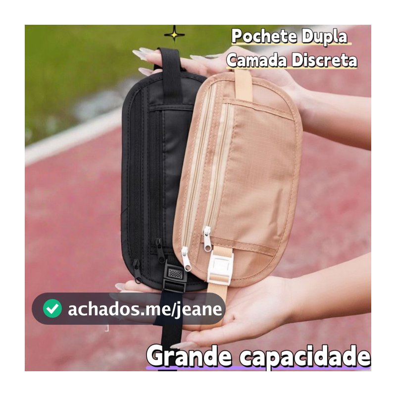 3/2/1 PCS Pochete Doleira Antifurto Nylon Impermeável Porta Celular Dinheiro Segurança Viagem Corrida Academia