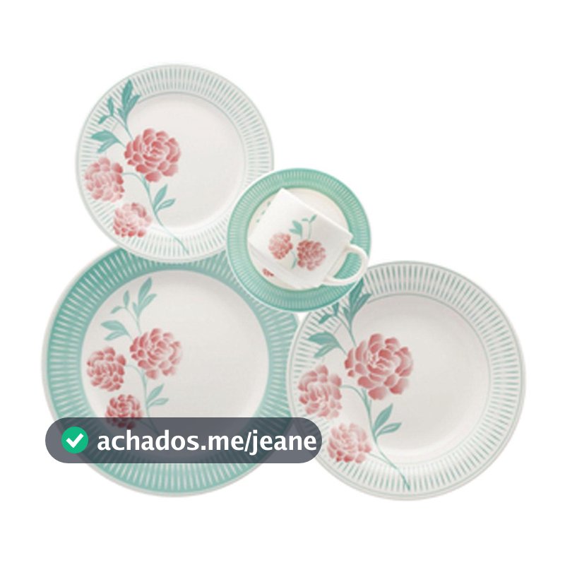 Aparelho De Jantar 20 Peças Bloom Oxford