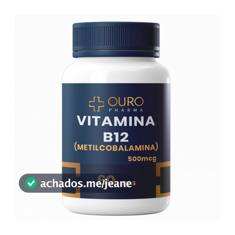 Vitamina B12 500mcg Metilcobalamina Autêntica 60 ou 120 cápsulas