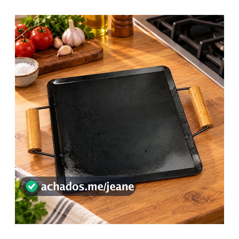 Chapa Lanche Hambúrguer Fogão 30x30 Churrasqueira