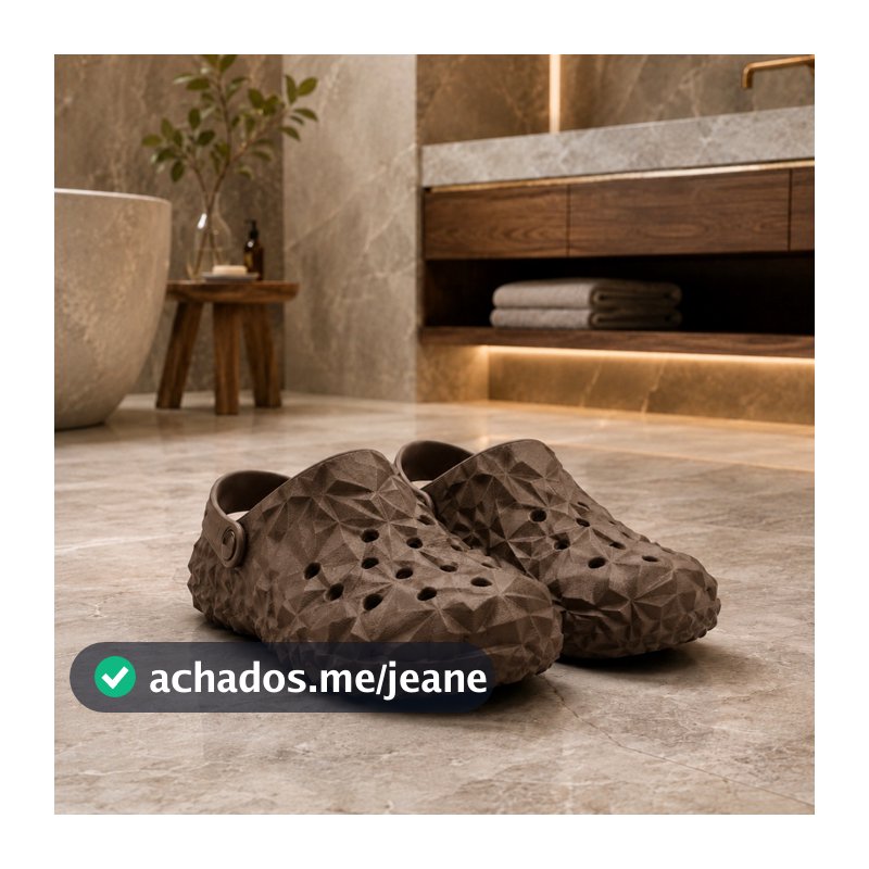 Calçado Babuche Diamante Unissex IT Shoes 3D Sandália Em EVA Com Alça Ajustável Muita Leveza