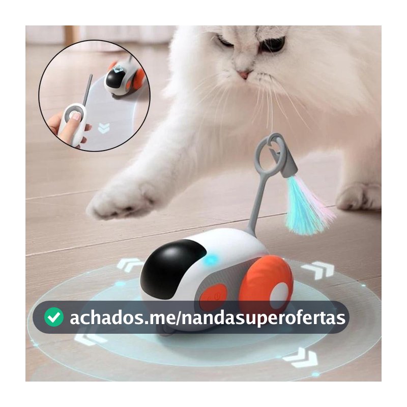 Controle Remoto Interativo De Carro De Gato Brinquedo Carregamento USB Brinquedo Inteligente