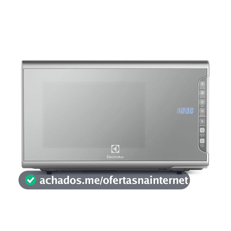Micro-ondas Electrolux 31L cor Inox Espelhado com Painel Integrado e Função Tira Odor (MI41S)