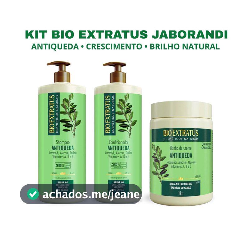 Tratamento Antiqueda e Crescimento BioExtratus –Shampoo| Condicionador | Máscara 1kg/L Profissional