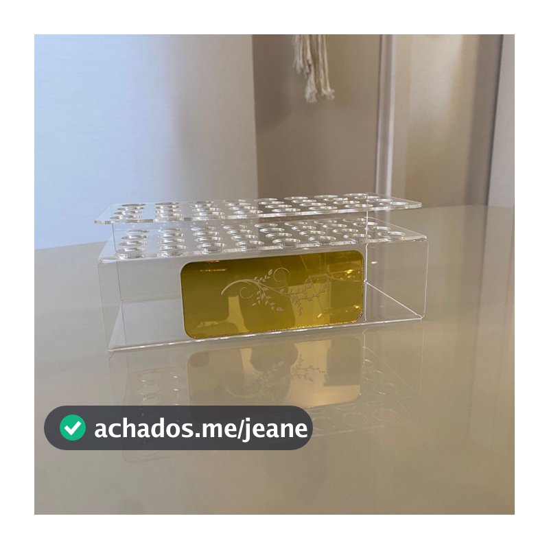 Suporte Organizador para Resinas Odontologia Clínica - Linha Clínica - Acrílico Personalizado