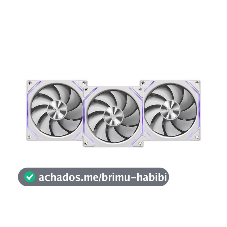 Kit Ventoinha Pichau Ventus NX, ARGB, 3x120mm, Branco, PCH-VTNX3-WH01