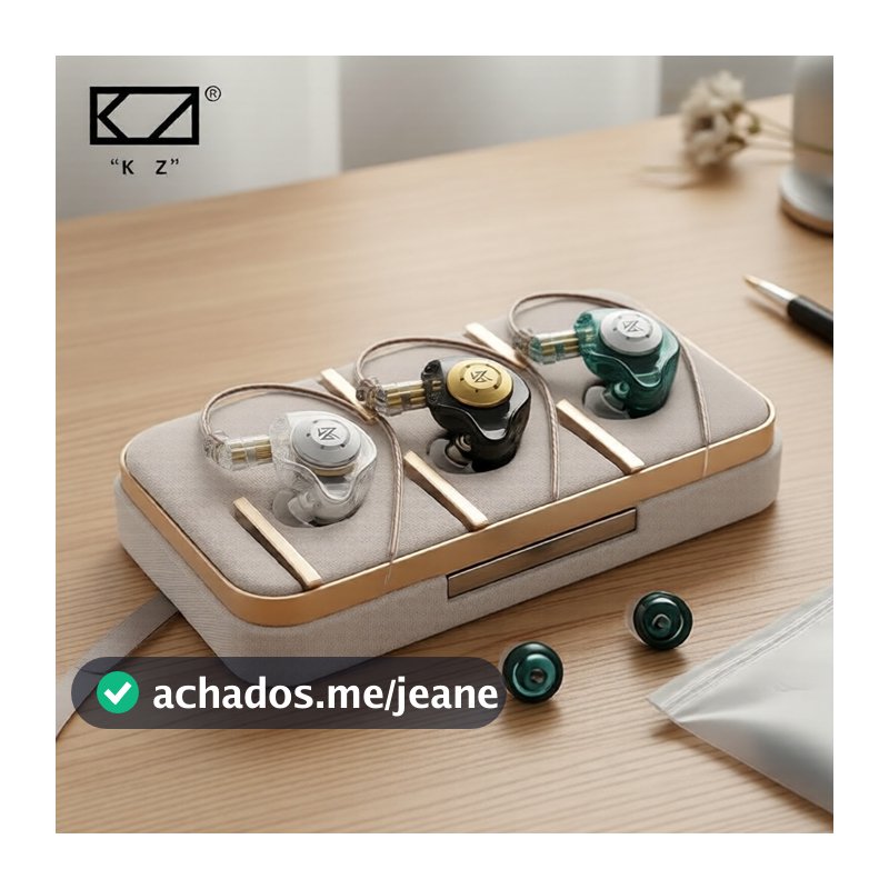 KZ-EDX Pro Fones de Ouvido Canceladores de Ruído, Graves Intra-Auriculares