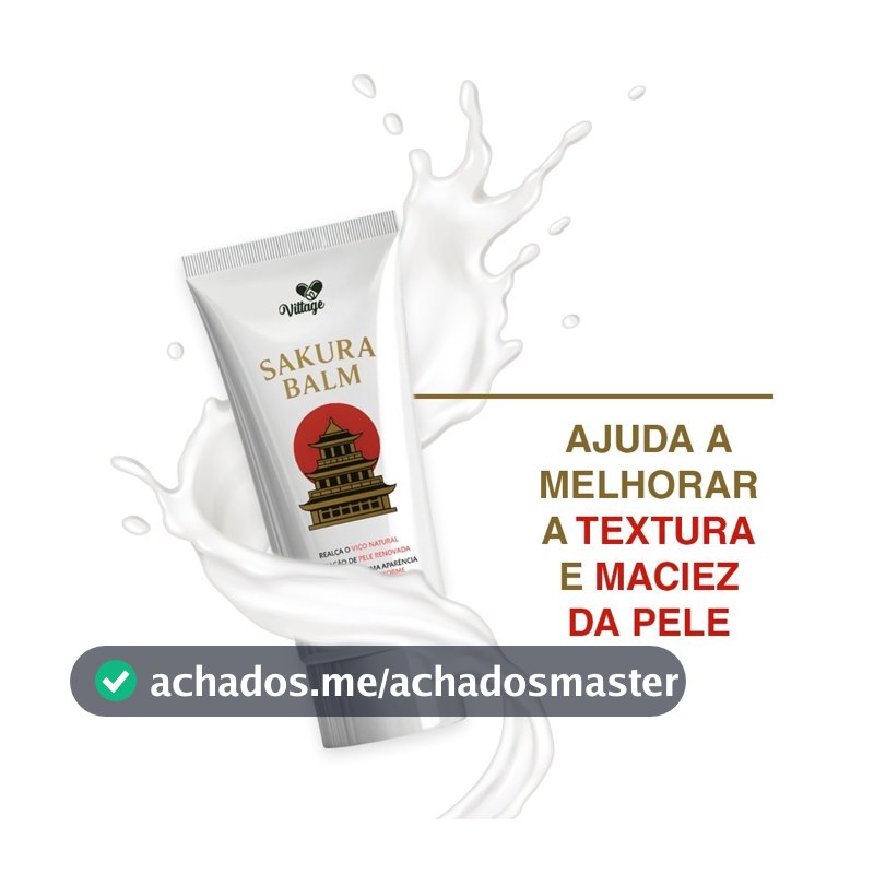 Balm Vittage Sakura | Creme Rejuvenescimento Facial envio imediato