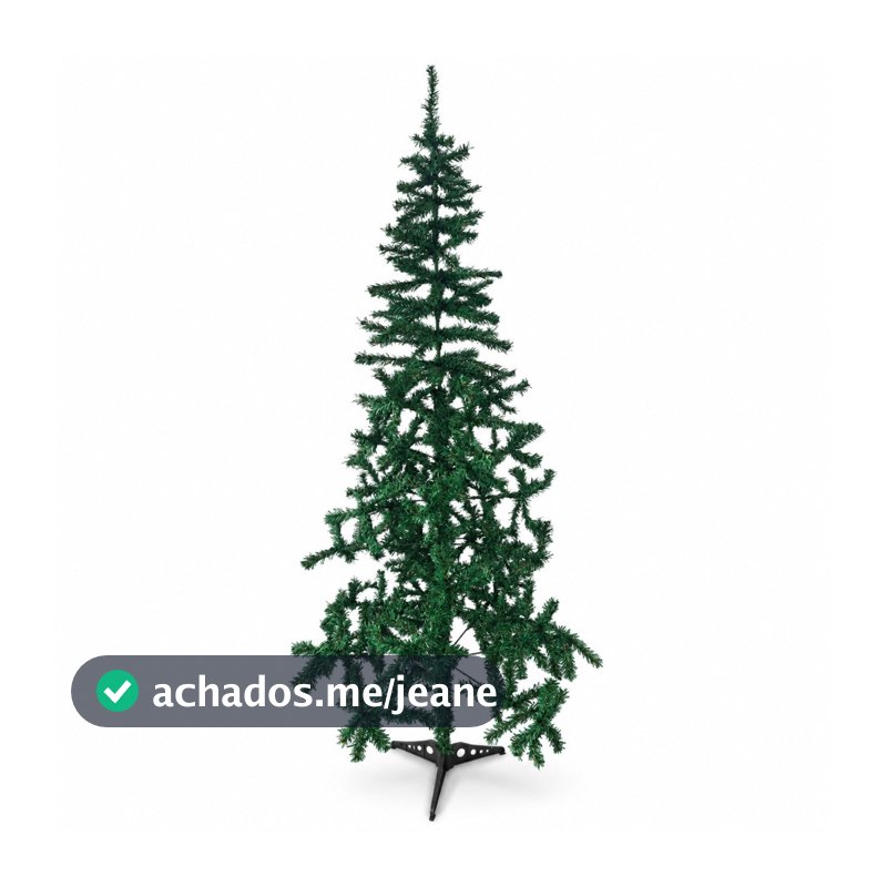 Árvore de Natal 2,10m Galhos Pinheiro Cheia Base Encaixe Decoração Natal