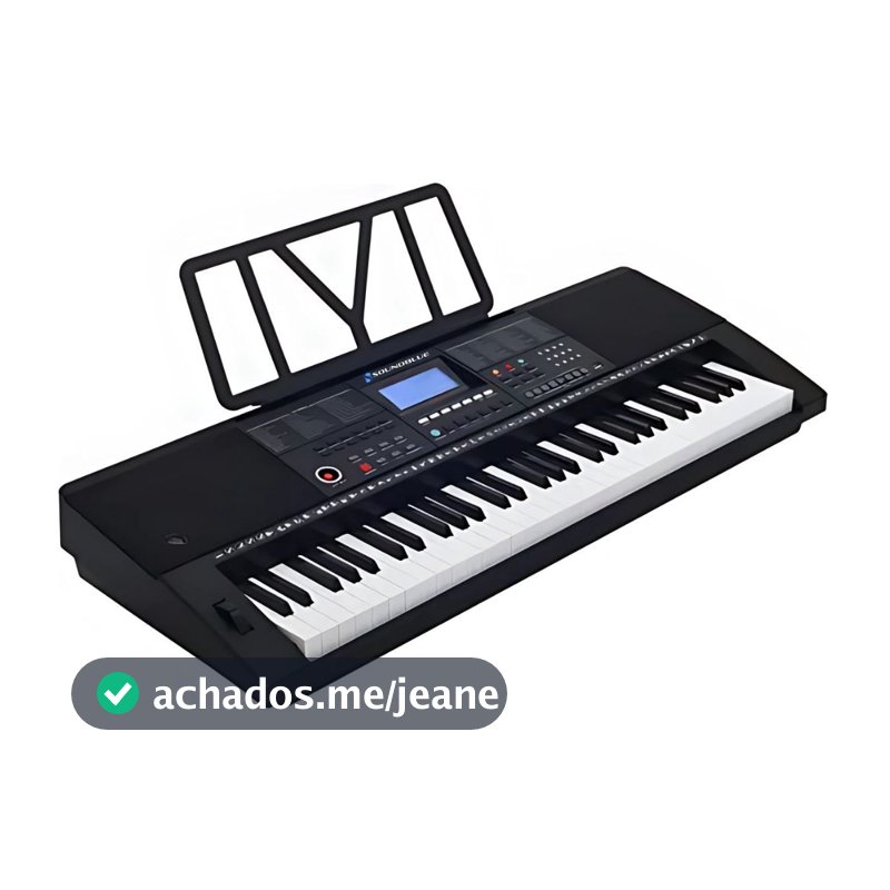 Teclado Piano Sensitivo Profissional 61 teclas 500 timbres Arranjador Musical + Suporte partitura