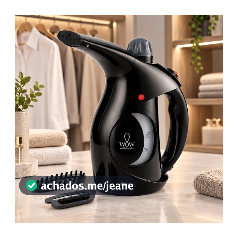 Passadeira A Vapor De Roupa Portátil Preto 127v