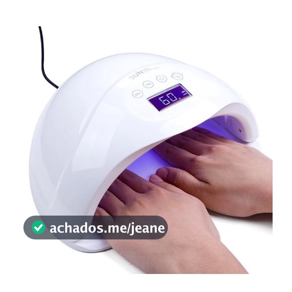 Cabine Estufa De Unha Sun 5 Digital 48w Bivolt 24 leds Uv Para Unhas Gel Acrígel (3672)