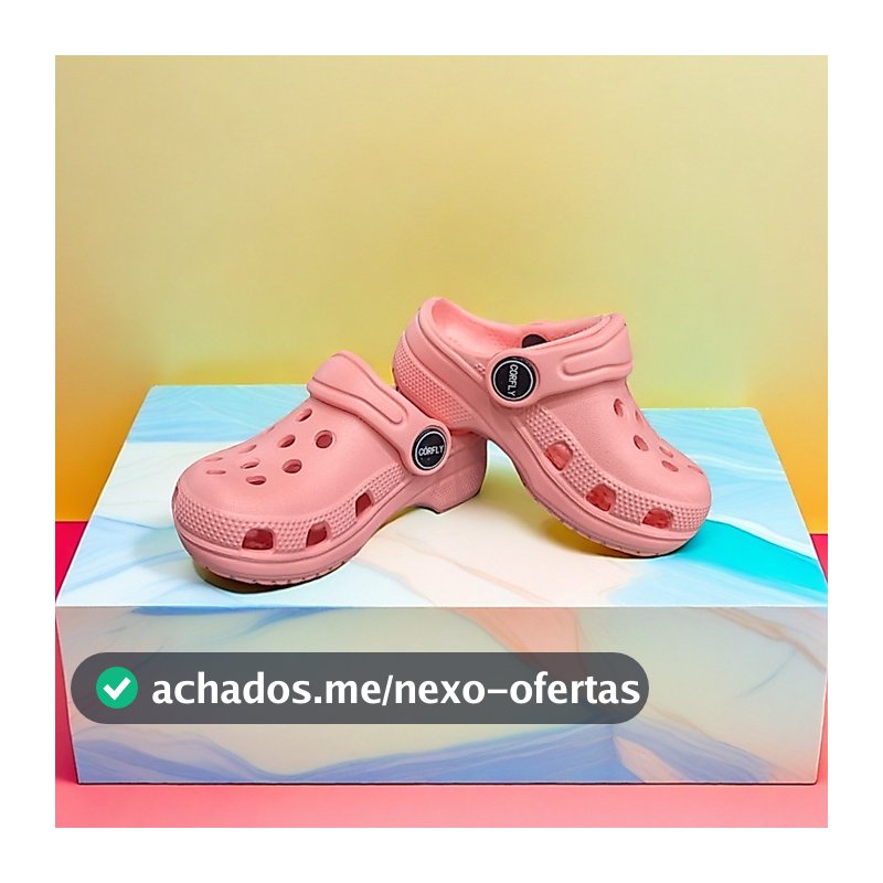 Chinelo Estilo Babuche Corfly Leve 100% EVA Infantil Sola Antiderrapante