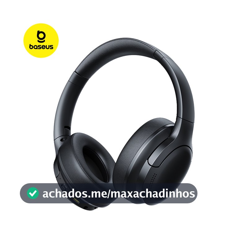 Headphone Baseus Bass BH1 Lite Sem Fio Bluetooth 6.0 Som Potente Leve Dobrável Confortável