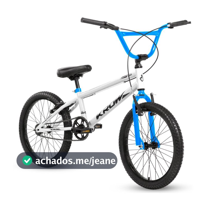 Bicicleta Aro 20 Cross Bmx FreeStyle Infantil Juvenil V-Brake Krow Bikes