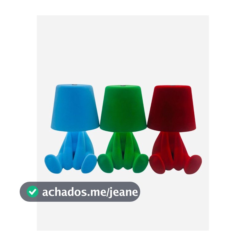 Abajur Boneco Infantil LED 3 Luzes Iluminação Noturna