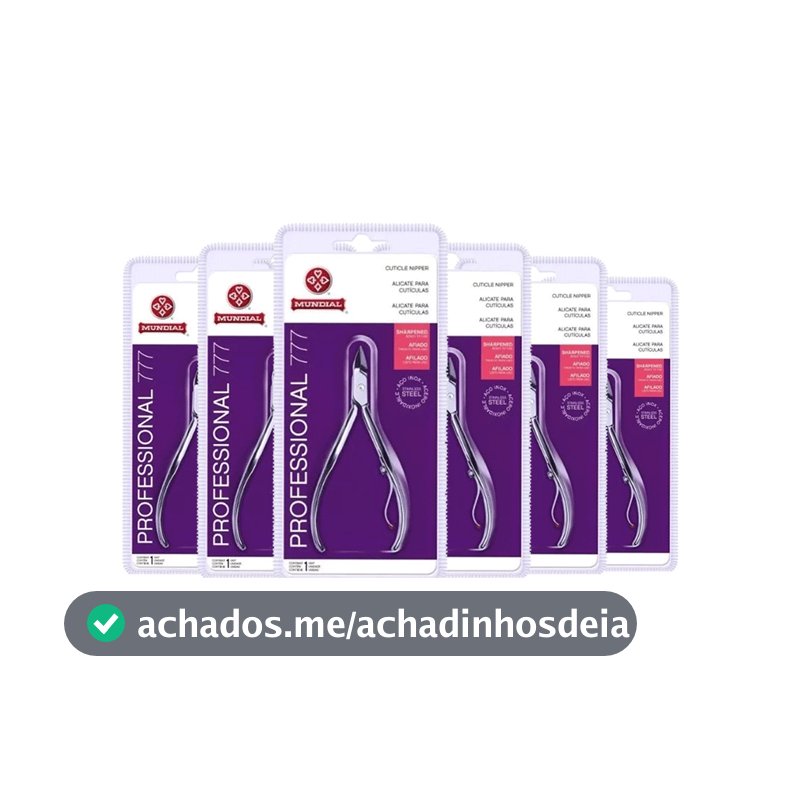 KIT 6 ALICATES DE CUTÍCULA 777 PROFESSIONAL INOX