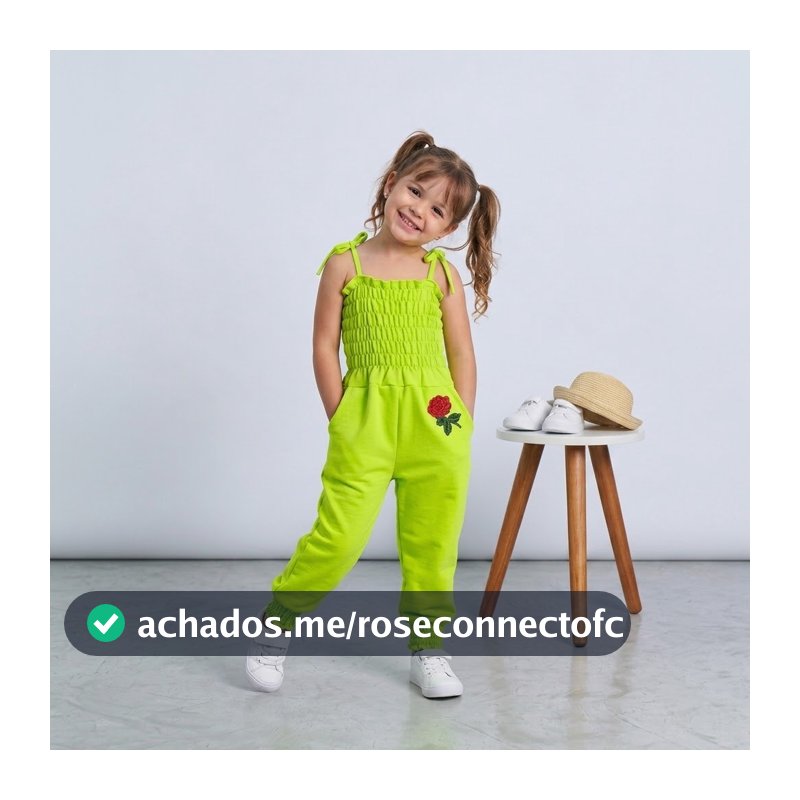 Macacão Infantil Exclusivo Juvenil Menina Feminino Pantacourt Premium Confortável Leve Tendência 2026 Festa Passeio