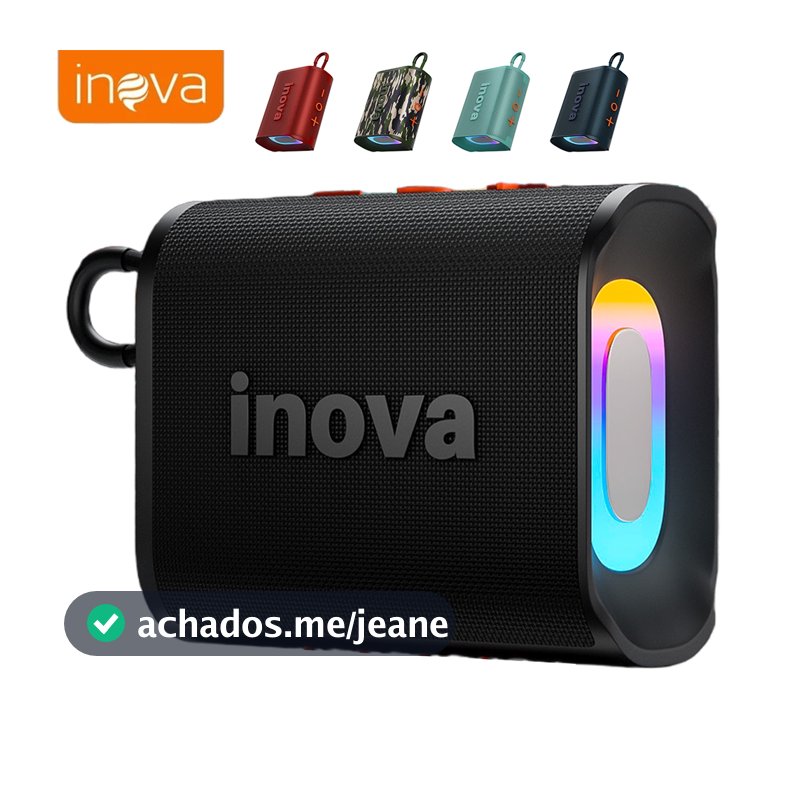 Inova Caixa De Som Go 4 Pro Bluetooth Portátil À Prova D 'Água Com Bateria Esportiva Led modelo Pen drive TF SUPER BASS