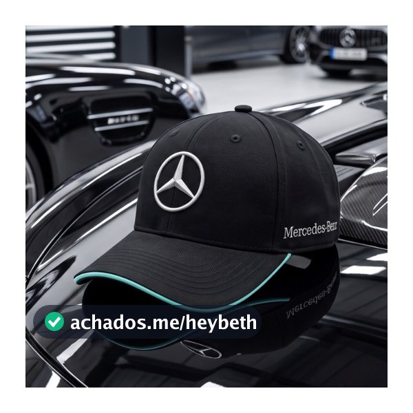 Boné Mercedes Básico Y2k Benz Masculino Aba Curva Ajustável Fitão Strapback Promoção Envio Imediato