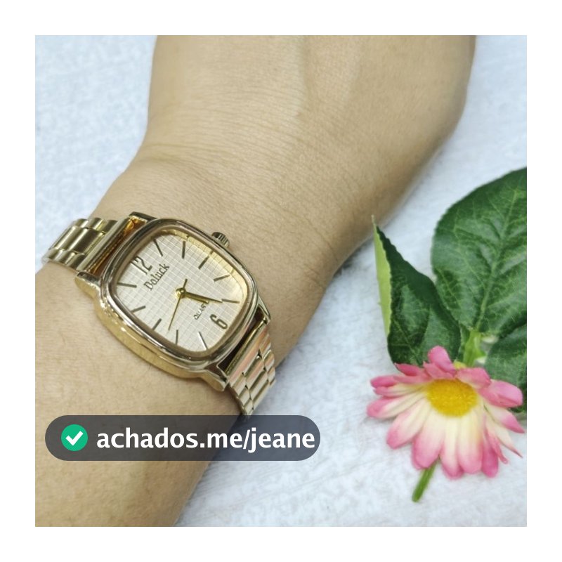 Relógio feminino quadrado pequeno