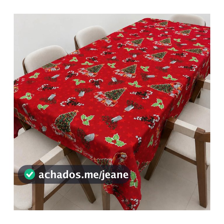Toalha de Mesa, Forro 1,40x2,00 Tecido Orfoxd Premium | 6 cadeiras |  Estampas Novas de Natal Papai Noel