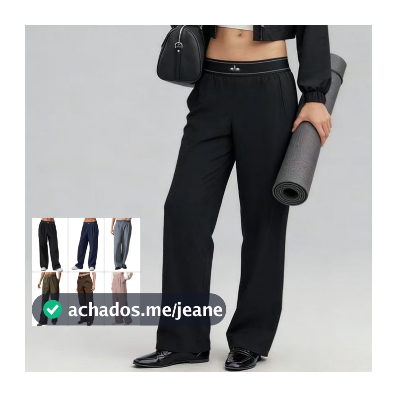 Calças Esportivas Femininas Para Ioga , Respiráveis , Elegantes , Cintura Alta , Casuais , Comprimento Total , Estúdio D