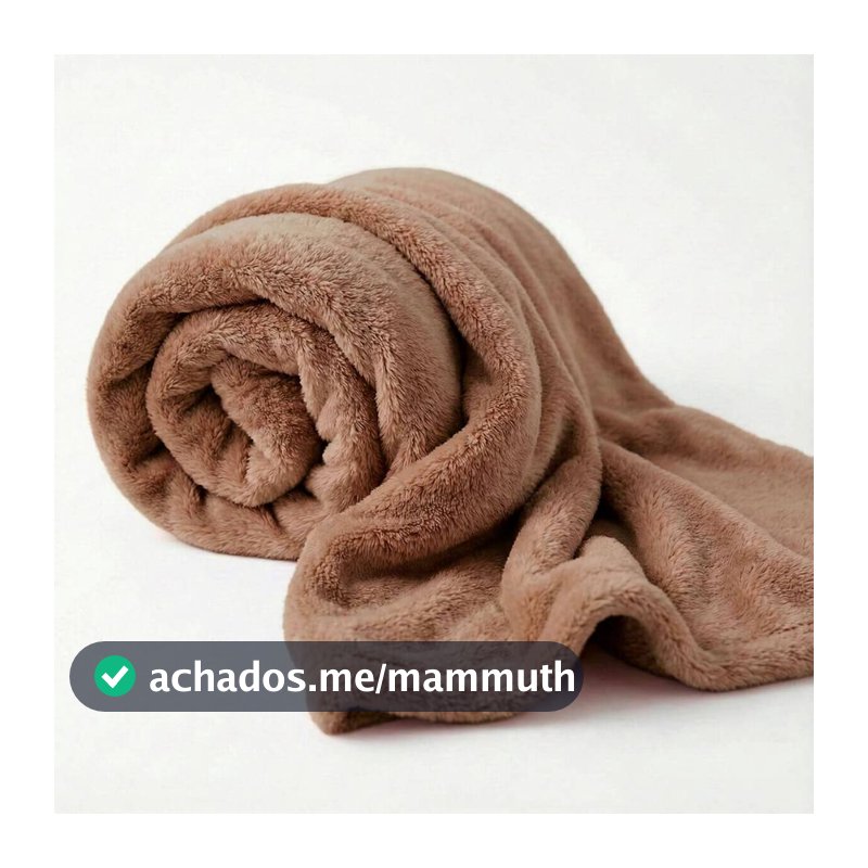 Manta Flannel Casal 200 g/m² tamanho grande com acabamento reforçado e costura nos 4 lados