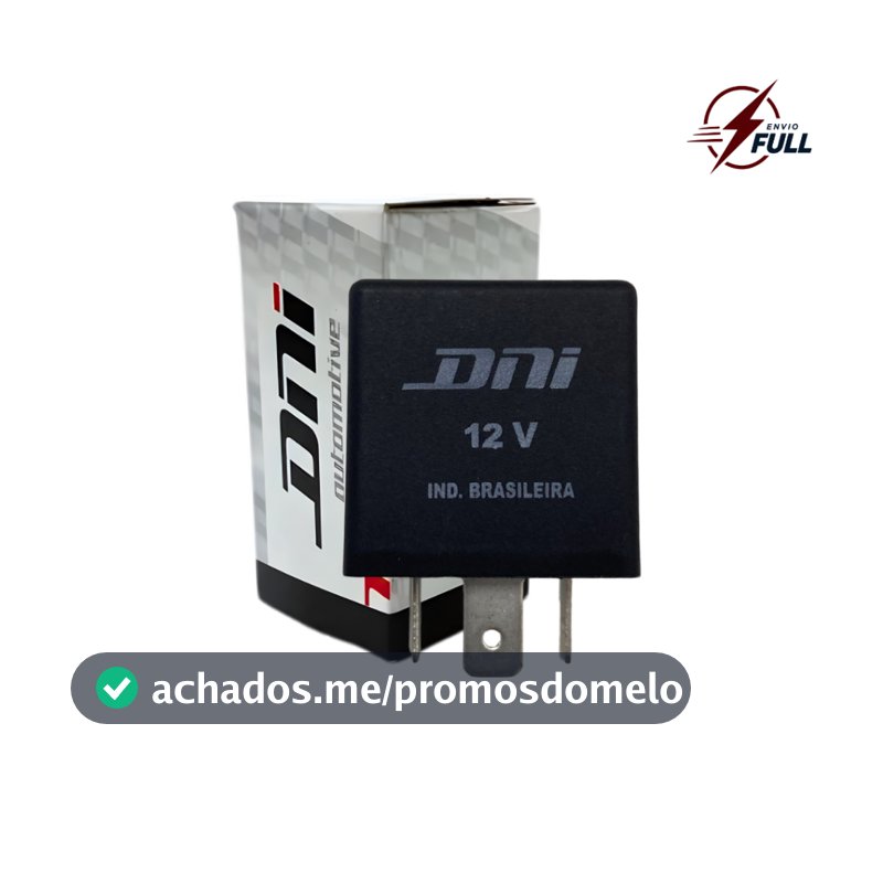 Rele Pisca 3 Terminais 12V Sem Suporte Para Fiat Palio Strada Uno Marea DNI1109