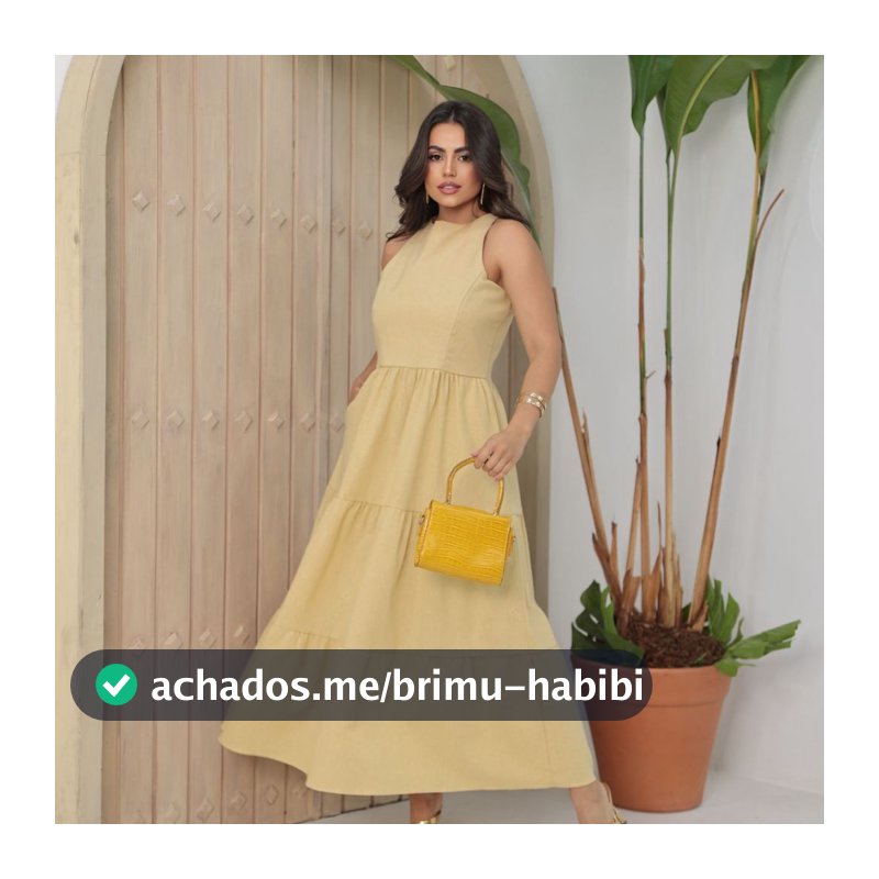 Vestido Feminino Sem Manga Midi Elegante Soltinho Casual Festa Linho Premium