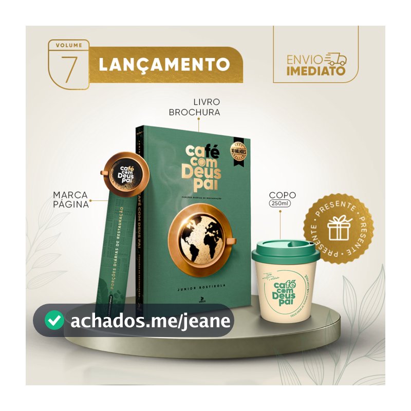 Café com Deus Pai Vol. 7 (Brochura) + Copo 250 ml