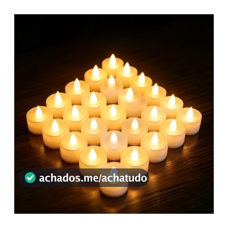 24/48/96 Conjuntos Vela Led Eletrônica Amarela Linda Decorativa /Festa/Casamento Casa e Decoração Iluminação