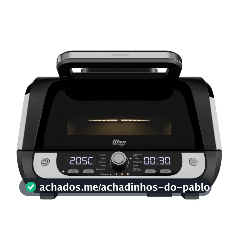Fritadeira Elétrica Air Fryer Barbecue 10L 1800W 110V Wap