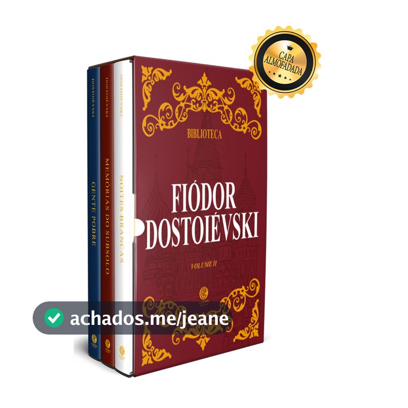 Biblioteca Dostoiévski - Box com 3 Livros - Edição de Luxo