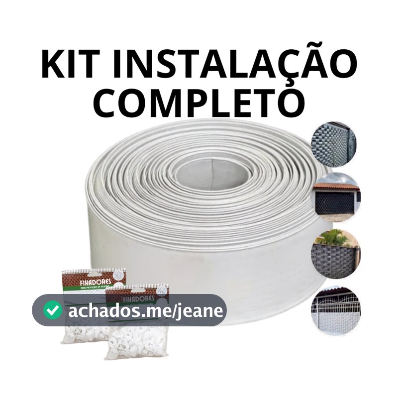 Protetor de Portão Varias Cores (Tam: 50, 25 ou 10m de comp X 7 cm de altura)