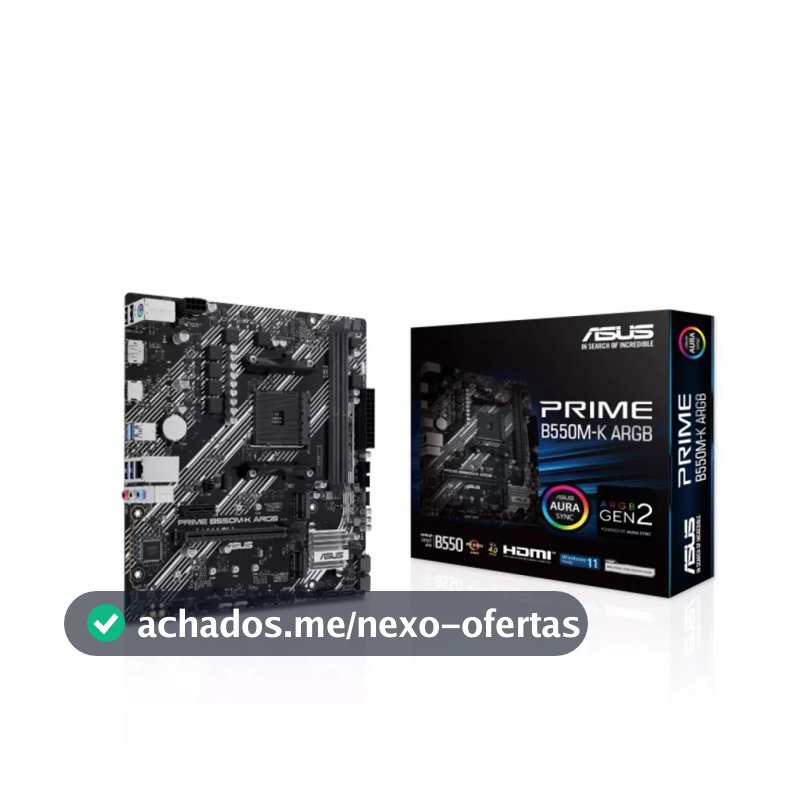 Placa Mãe Asus Prime  B550M-K ARGB 90MB1GC0-M0EAY0