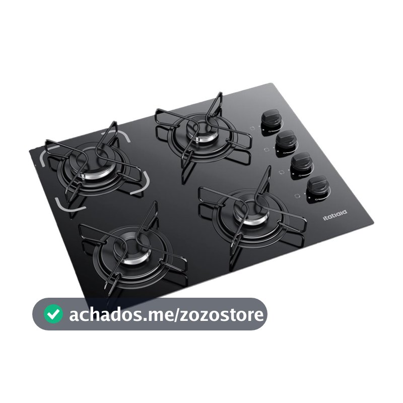 Fogão Cooktop 4 Bocas Bivolt Itatiaia Essencial Preto